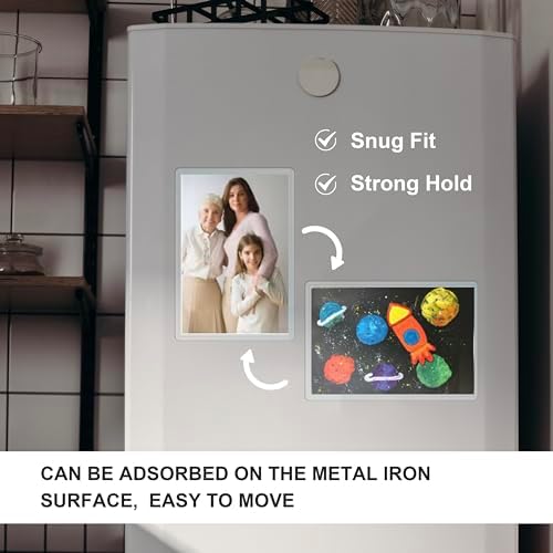 Magnetic sign holder 8.5" x 11", 20 pack, rigid document frame for locker, refrigerator, office, school and home - Image 5