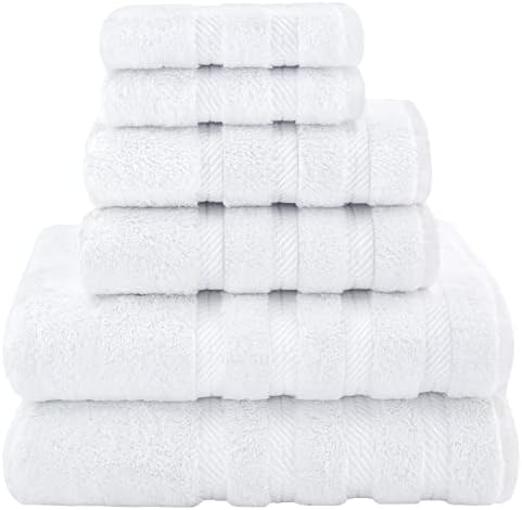 American Soft Linen 100% Cotton Luxury Turkish Towels, 6 Piece Towel Set by AmericanSoftLinen