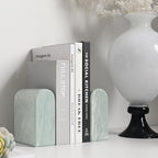 Luxury Marble Bookends for Shelves, 13LB Heavy Duty Marble Book Ends - Image 2
