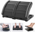 Foldable Foot Rest，Ergonomic Foot Rest Under Desk, 7-Level Foot Stool, Dual-Side Massage Surface, Under Desk Footrest for Office, Home, Car by JforSJizT