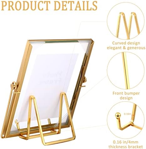Kenning 12 Pieces Gold Plate Stand Easel Display, 12 Pieces, 3 Inch - Image 3
