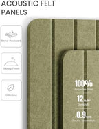 Large Arched Felt Bulletin Board 35.4''×23.6'', Olive Green - Image 5