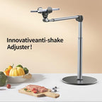 yAyusi Heavy Duty Aluminum Overhead Phone Mount, 13.7 in Long Phone Stand for Recording, Flexible Articulating Arm Phone Mount for Desk for Live Streaming, Meeting, Cooking – Perfect for Creators - Image 2