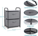 MAX Houser Dresser for Bedroom with 2 Drawers, Dark Grey - Image 3