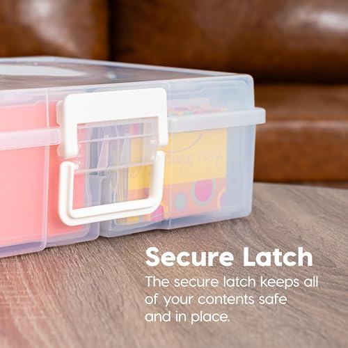 IRIS USA Photo Storage Box |Made in USA| 16 Cases - (2-Pack) - Clear - Image 5