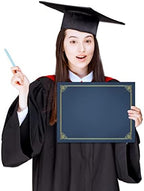 GNL 50 Packs Blue Certificate Holders - Diploma Holders, Certificate Covers with Gold Foil Border, for Letter Size 8.5 x 11 Award Certificate Paper and Documents - Image 6