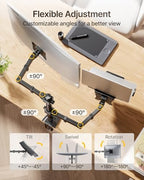 monTEK Monitor and Laptop Stand for 32" Screen and 17" Laptop - Image 4