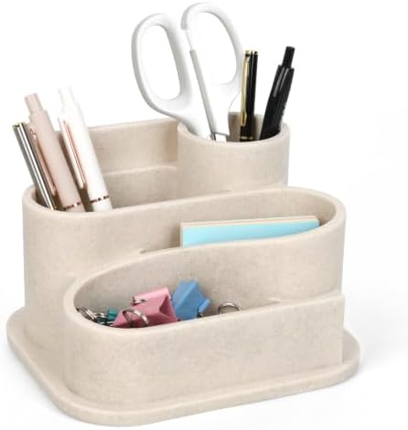 Aesthetic Desk Organizer,Pen Holder for Desk,Modern Office Desk Accessories by LARLGMVOI