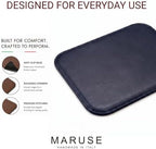 Maruse Italian Leather Mouse Pad for Home or Office Desktop, Handmade in Italy, Navy - Image 5