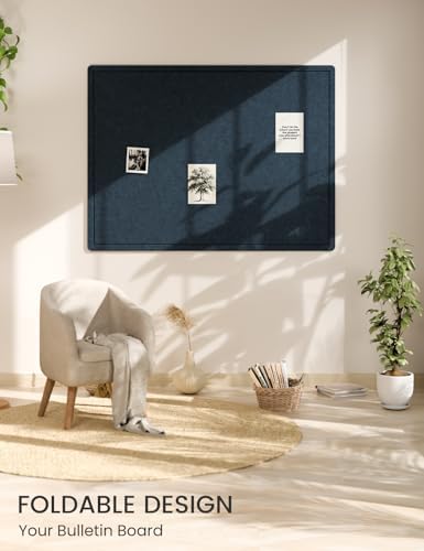 Fluxynara 47.2" x 35.4" Large Bulletin Board, Carbon Blue - Image 6