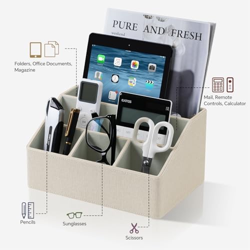 Desk Organizer Caddy Nightstand Organizer Desk Caddy Remote Holder - Image 3