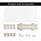 FRMSAET Under Desk 20/24/30 inch Keyboard Drawer Platform (20 in, White) - Image 5