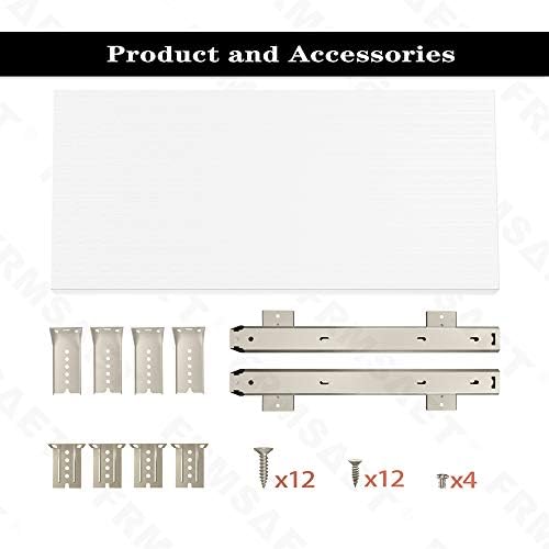 FRMSAET Under Desk 20/24/30 inch Keyboard Drawer Platform (20 in, White) - Image 5