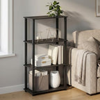 Furinno Turn-S-Tube Toolless 4-Tier Storage Shelves, Black Espresso by Furinno