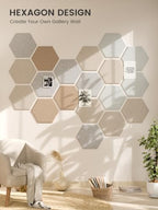 Fluxynara Extra Large 12-Pack Felt Bulletin Board Tiles, Stone Beige - Image 6