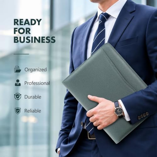 Padfolio Portfolio Binder, 3-Ring Binder with Zipper, Business Folder - Image 6