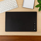 Dacasso Classic Black Leather 30" x 19" Desk Mat Without Rails by Dacasso