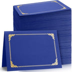 Fainne 120 Pack Certificate Holders Bulk, Diploma Covers, Royal Blue by Fainne