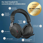 Jabra Evolve2 85 - USB-A UC Stereo - Black Wireless Headset/Music Headphones Black - Image 4