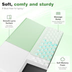 Ospelelf Keyboard Wrist Rest, Ergonomic Memory Foam Wrist Support for Typing & Gaming, Tilted Keyboard Pad, Aesthetic Desk Accessories for Office, Relief for Carpal Tunnel & Wrist Pain, Light Green - Image 3