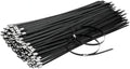 300PCS 11.8" Black 304 Metal Zip Ties,200LB Self-Locking Cable Ties by Unknown
