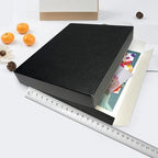 Lineco Drop Front Archival Storage Box, 16.75x20.75x3 in, Black, 2 Pack - Image 4