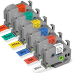 Replacement for Brother P Touch Label Tape TZe TZ 24mm 0.94 Laminated Color by COLORTY
