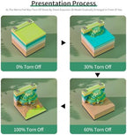 3D Memo Pad, 3D Calendar 2027, Time Piece Calendar, Tear-Off Calendars 2027, 3D Paper Carving Art Memo Pad, Art Carving Sticky Notes for Office Home Gifts Ornaments (Cherry Blossoms - Pink) - Image 4