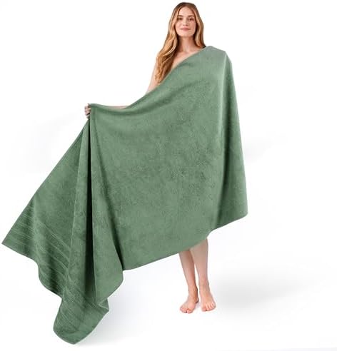 American Soft Linen 100% Cotton Luxury Turkish Towels, 35x70 XL Bath Sheet by AmericanSoftLinen