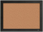 Staples Cork Bulletin Board, Black Frame, 2x1.5 Feet, Compact by Staples