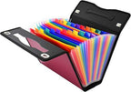CNK Accordion File Folders with 24 Pockets Organizer for Document Paper Storage Folder Documents Expanding Binder Folio Pocket Receipt Filing Expandable Files Dividers Labels Letter Durable Handle - Image 2
