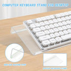 Acrylic Keyboard Stand with Cloud Gel Wrist Rest for Keyboard and Mouse Set - Image 4