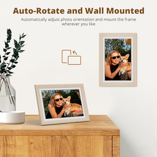 Dragon Touch Digital Picture Frame WiFi 10 inch IPS Touch Screen Digital Photo Frame Display, 32GB Storage, Auto-Rotate, Share Photos via App, Email, Cloud, Classic 10 - Image 6