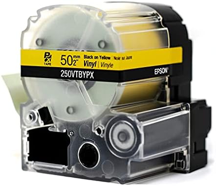 LABELWORKS 250VTBYPX Vinyl Tape - Black on Yellow Vinyl Industrial Label Maker Tape - 2" (50MM) Wide, 22.9 ft - Image 4