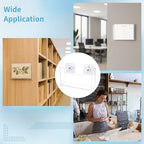 OMISTAR 4 PCS Post Card Holder Display Stand, 6.5 x 4 Inch Clear Acrylic Wall Mount Postcard Holder with Adhesive Suction Base, Mail Holder Box for Index Organizer Desk Table Home Office (4PCS) - Image 5