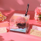 3D Time Piece Calendar, 2027 Desk Calendar With LED Light, 3d Tree Memo Pad Creative Desk Calendar, Christmas Gift for Colleague Friend, Desktop Decoration - Image 6