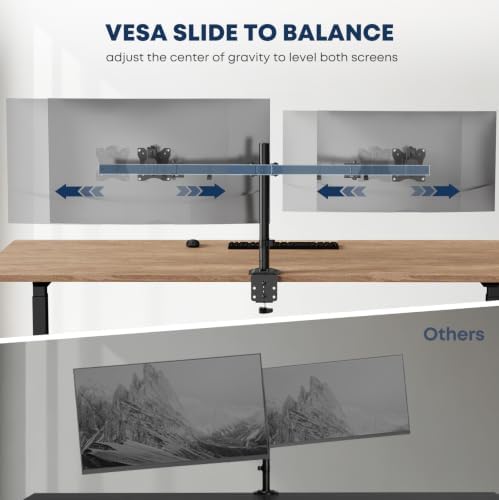 Dual Ultrawide Monitor Mount for 17-40'', up to 19.8lbs/arm - Image 4
