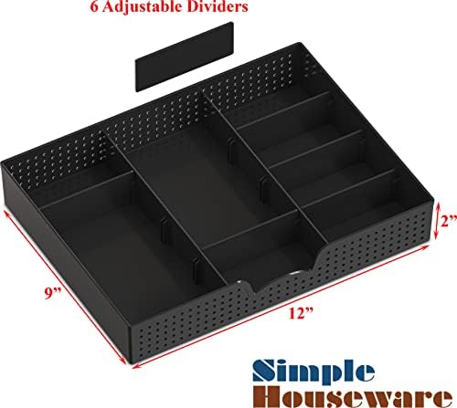 Simple Houseware Desk Monitor Stand Riser w/ Adjustable Tray, Espresso - Image 5