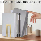 Chunful Metal Bookends, 12 Pcs, Gold, Square - Image 4