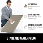 GORILLA GRIP Cushioned Antifatigue Kitchen Mat for Floor, 48x20, Taupe - Image 4