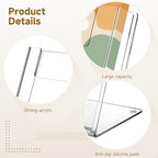 OMISTAR 4 PCS Postcard Brochure Holder Organizer, 6.4 x 4 Inch Acrylic Postcard Display Holder, Stand Clear Greeting Card Display Brochure Holder for Desk Table Home Office (4PCS-A) - Image 3