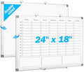 ONAVIA Weekly White Board Dry Erase, Calendar WhiteBoard for Wall 24 x 18 by ONAVIA