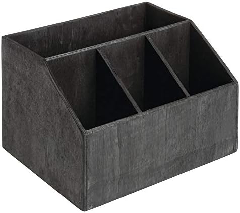 American Metalcraft PWBC7 Poplar Wood Caddy, Black, 7 1/2-Inches - Image 3