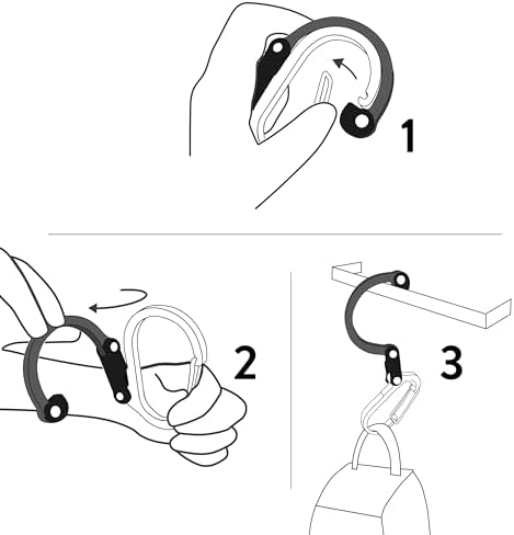 GEAR AID HEROCLIP Small Carabiner Gear Clip with 360° Swivel Hook - Image 4