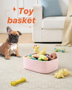 KALLAX Small Woven Storage Basket for Organizing, 13.5x9.5x5 inches, 3 Pack - Image 5