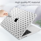 Tuiklol for 2026 2025 2024 2023 MacBook Air 15 inch Case Model M5 A3448 M4 A3241 M3 A3114 M2 A2941 Hard Shell Case for MacBook 15.3'' Cover, Spot-Black - Image 6