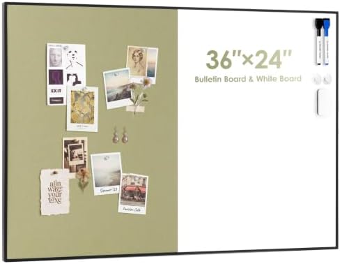 ARCOBIS Cork Board White Board Combo for Wall by ARCOBIS