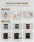 in Wall Cable Management Kit for TV, Recessed Outlet for Low Voltage Cables, TV Cable Hider Wall Kit, Cord Hider for Wall Mount TV, Wall Cable Management Box for Home & Office, Black - Image 5