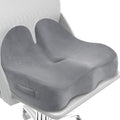 CushZone Extra Large Seat Cushion, Sciatica Support for Chair, Light Grey by CushZone