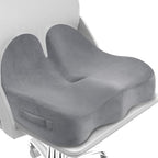 CushZone Extra Large Seat Cushion, Sciatica Support for Chair, Light Grey by CushZone